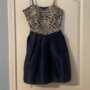 Navy homecoming dress